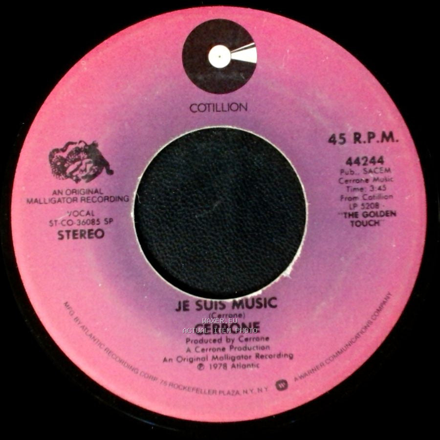 Cerrone - Rocket In The Pocket / Je Suis Music side B