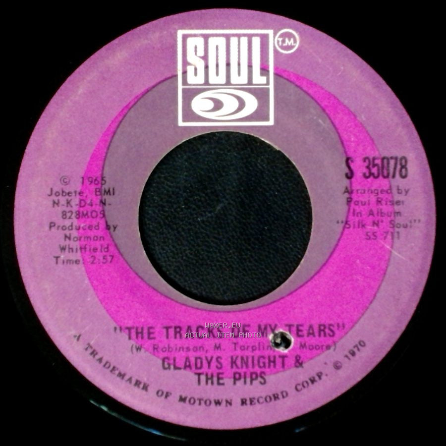 Gladys Knight & The Pips - If I Were Your Woman / The Tracks Of My Tears side B