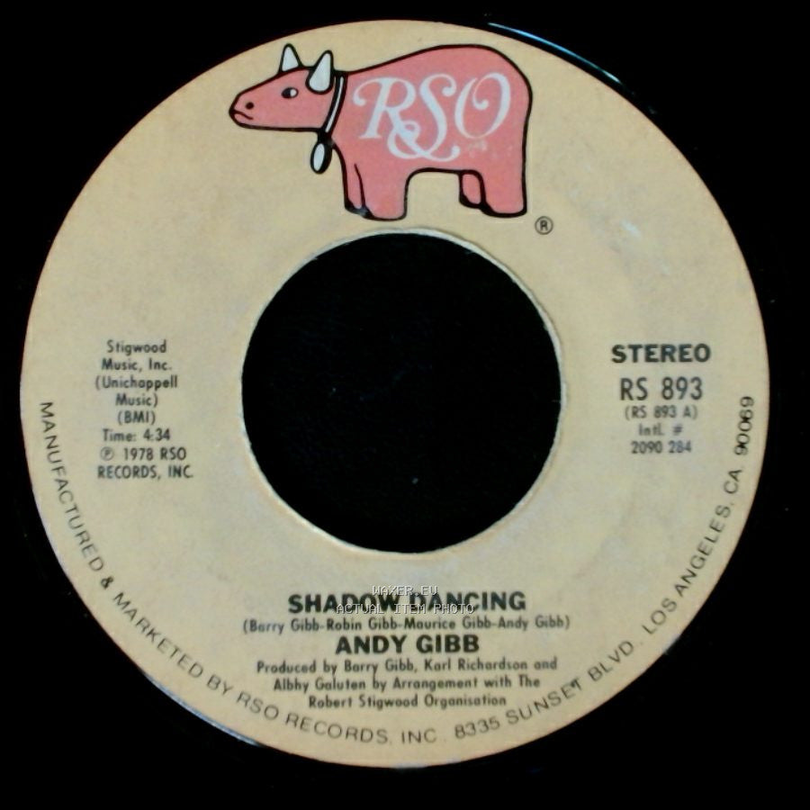 Andy Gibb - Let It Be Me / Shadow Dancing side B