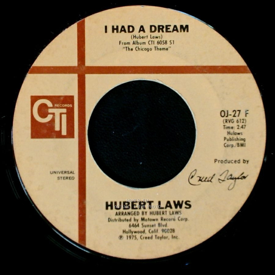 Hubert Laws - I Had A Dream / The Chicago Theme (Love Loop) side A