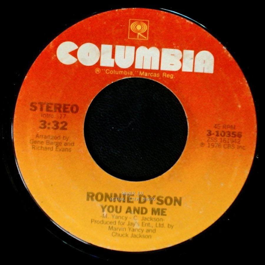 Ronnie Dyson - You And Me / The More You Do It (The More I Like It Done To Me) side A
