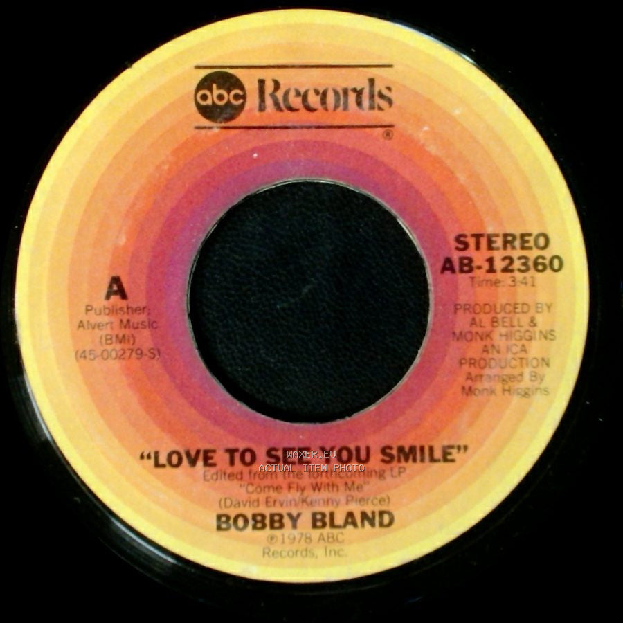 Bobby Bland - I'm Just Your Man / Love To See You Smile side B