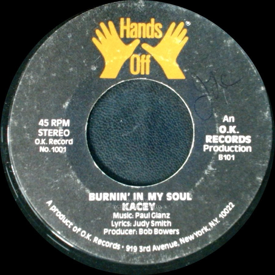Kacey - Hands Off / Burnin' In My Soul side B