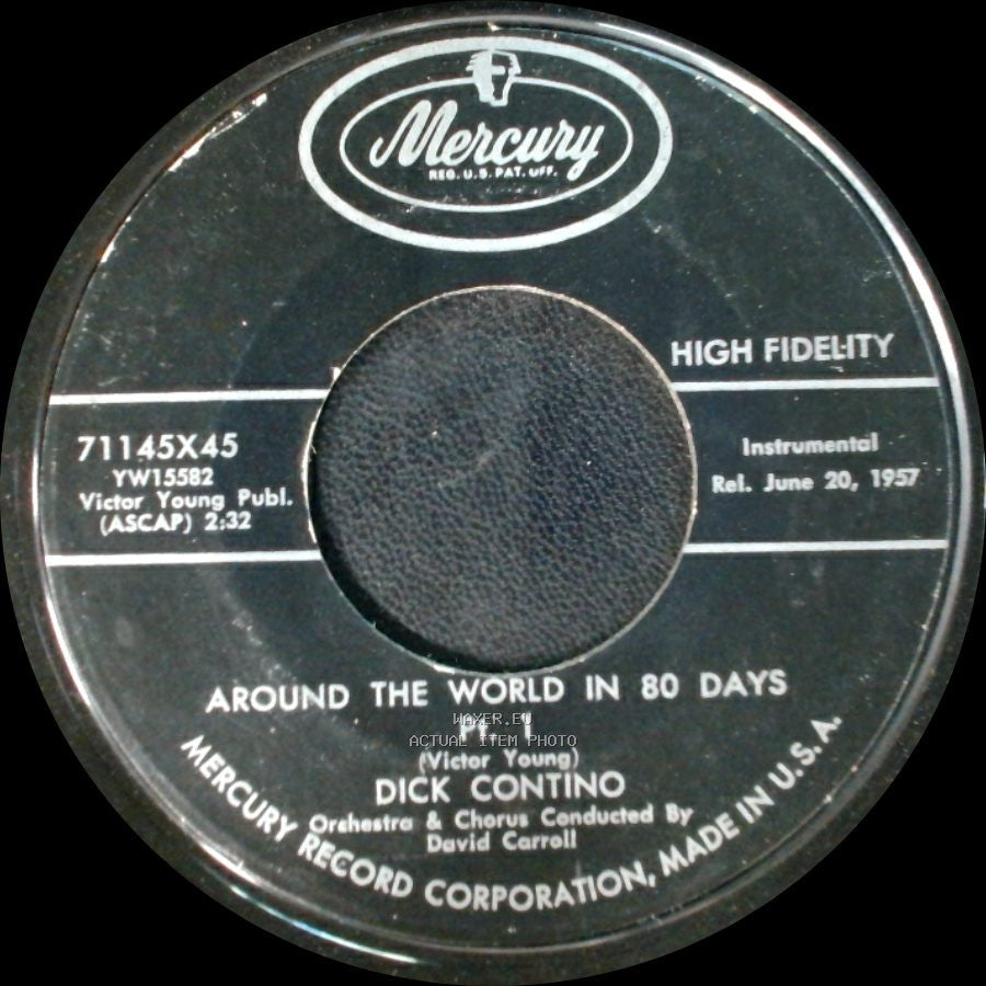 Dick Contino - Around The World In 80 Days Pt. 2 / Around The World In 80 Days Pt. 1 side B