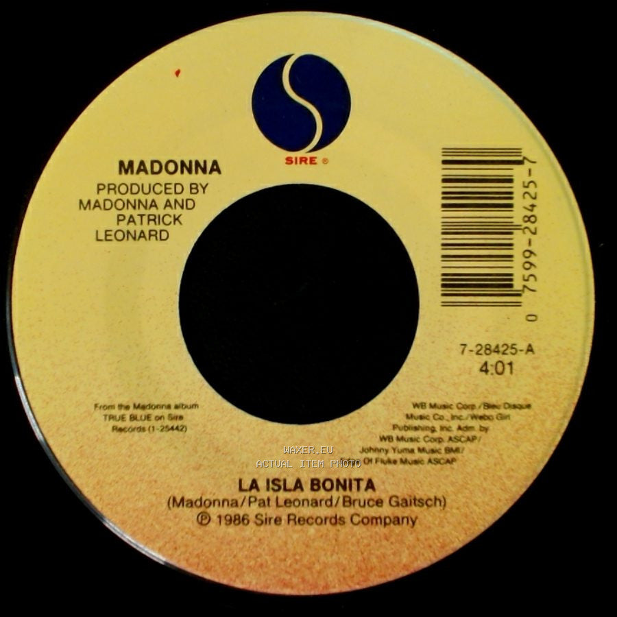 Madonna - La Isla Bonita (Instrumental Remix) / La Isla Bonita side B