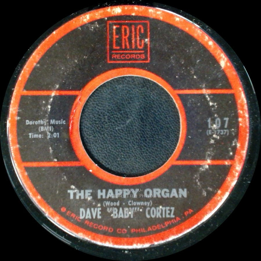 Dave "Baby" Cortez - Tootsie / The Happy Organ side B
