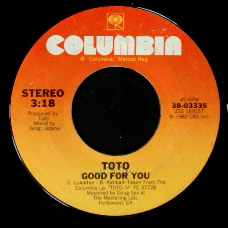 Toto - Good For You / Africa side A