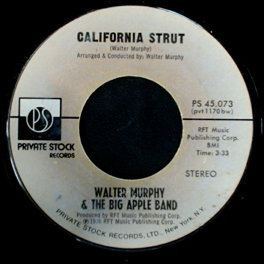 Walter Murphy & The Big Apple Band - California Strut / A Fifth Of Beethoven side A