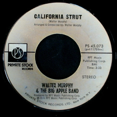 Walter Murphy & The Big Apple Band - California Strut / A Fifth Of Beethoven side A