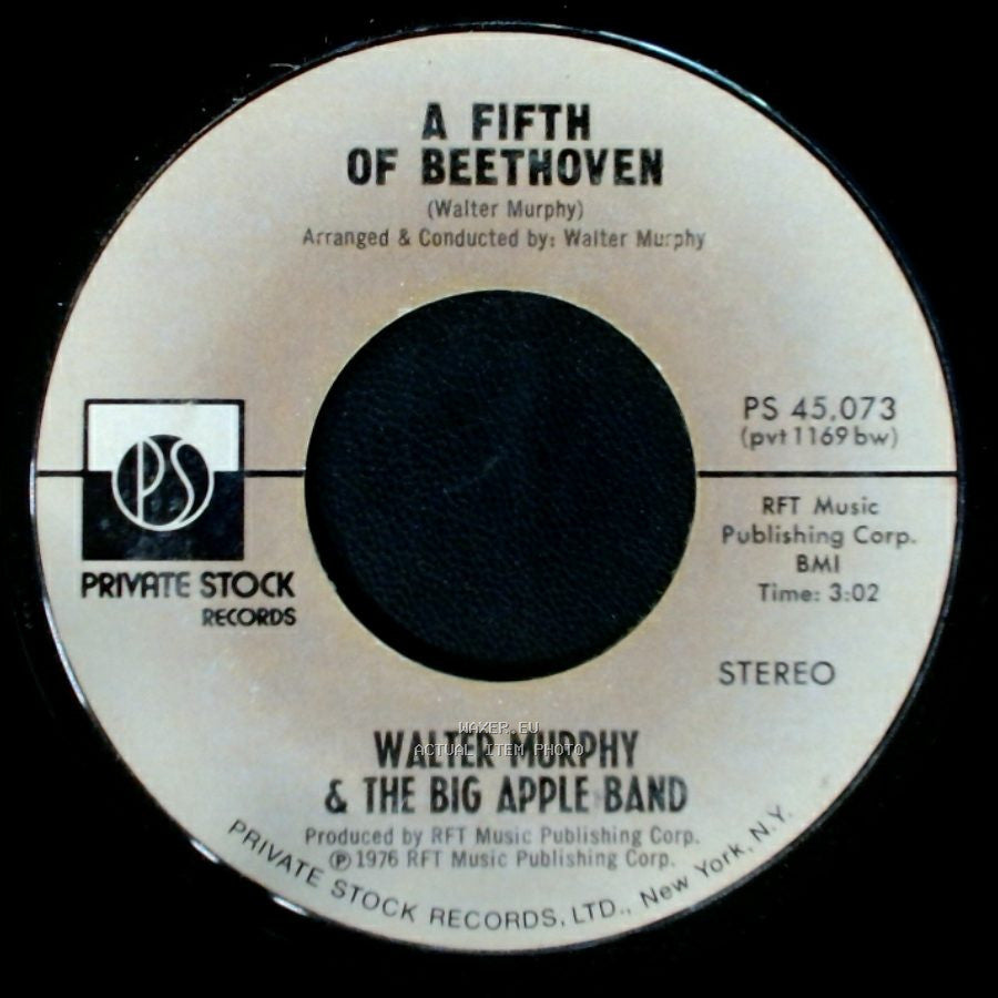 Walter Murphy & The Big Apple Band - California Strut / A Fifth Of Beethoven side B