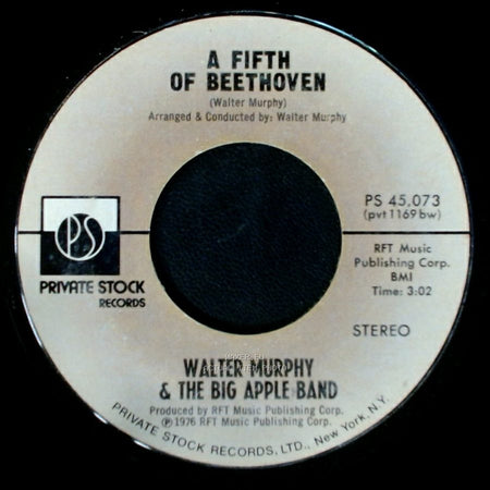 Walter Murphy & The Big Apple Band - California Strut / A Fifth Of Beethoven side B