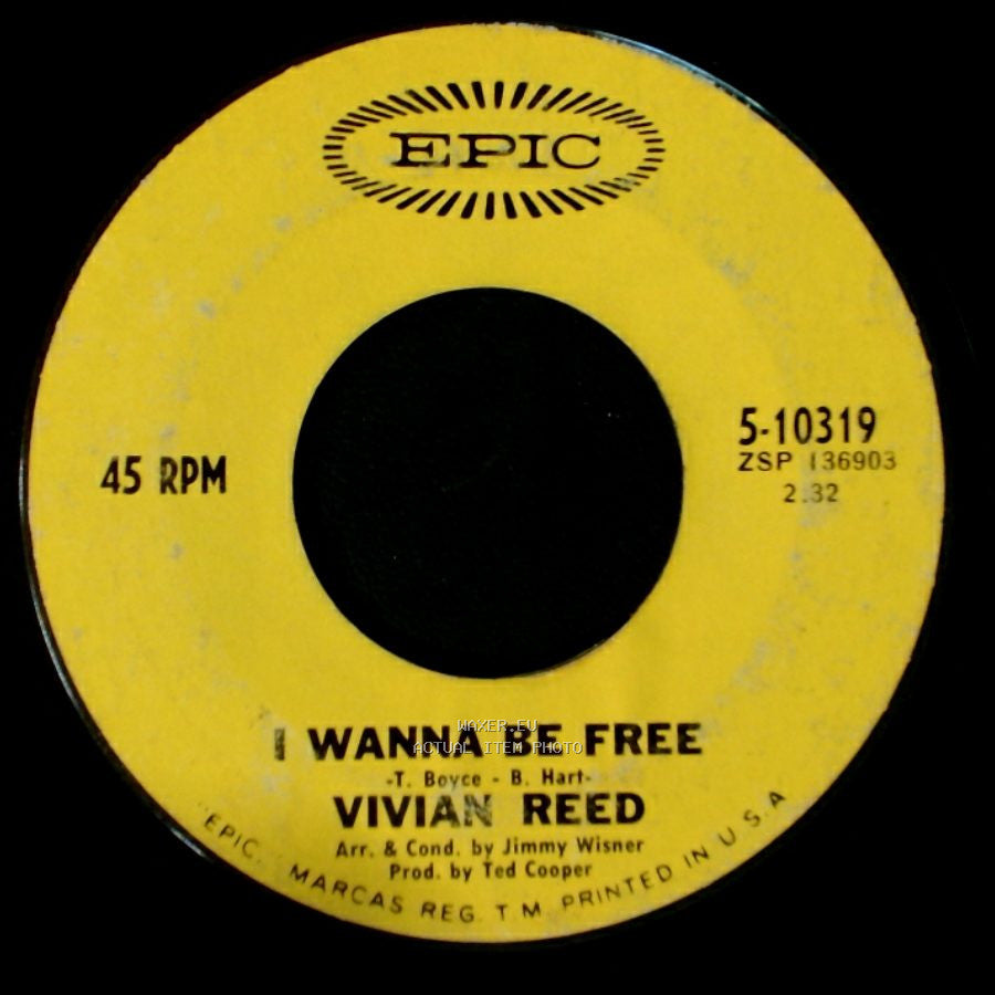 Vivian Reed - Yours Until Tomorrow / I Wanna Be Free side B