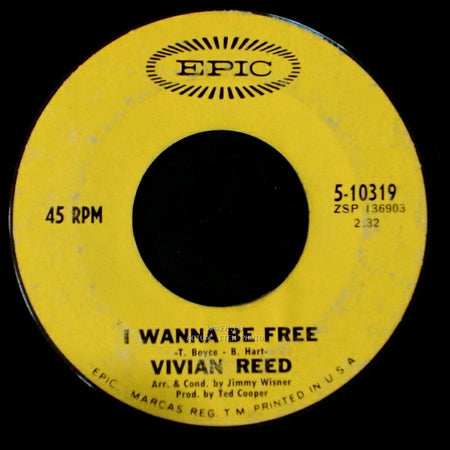 Vivian Reed - Yours Until Tomorrow / I Wanna Be Free side B