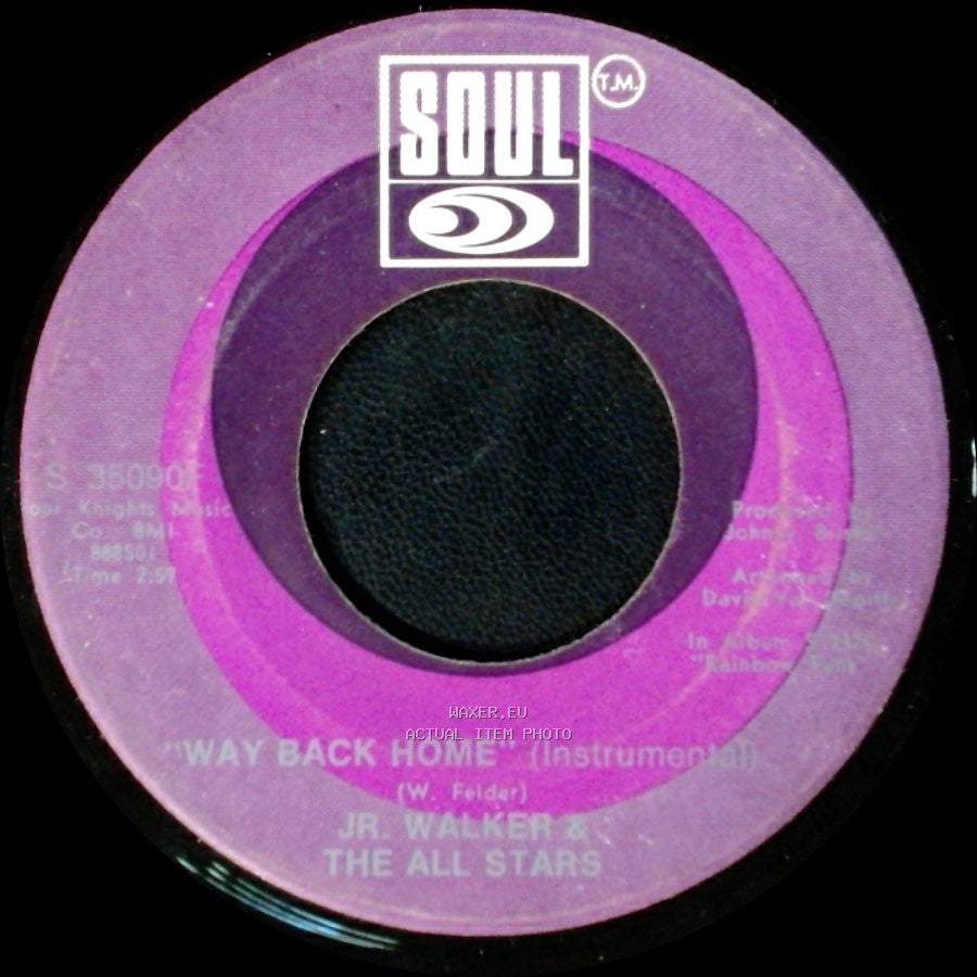 Jr. Walker & The All Stars - Way Back Home (Instrumental) / Way Back Home side A