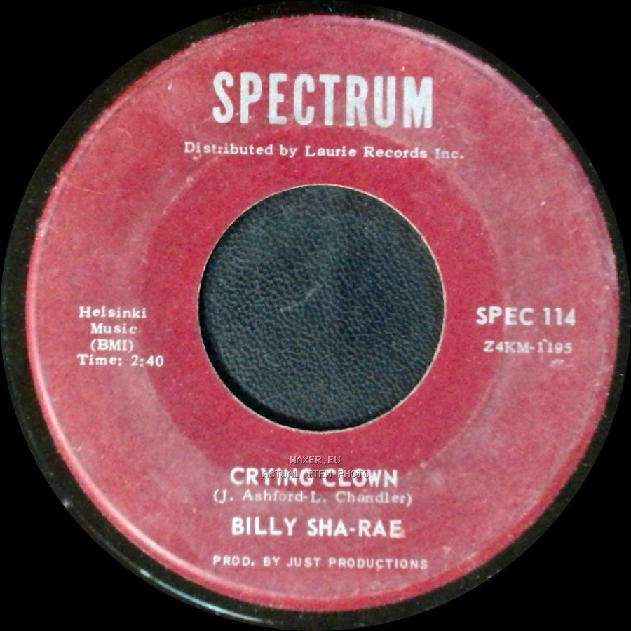 Billy Sha-Rae - Do It / Crying Clown side B