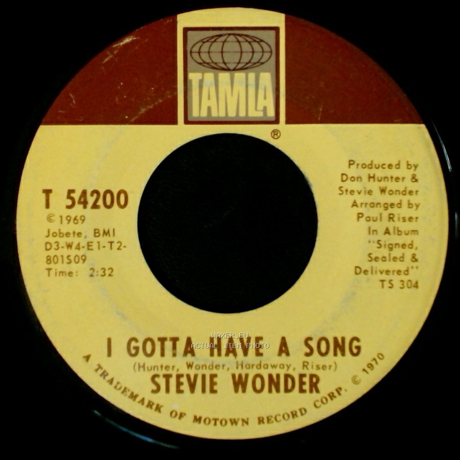 Stevie Wonder - I Gotta Have A Song / Heaven Help Us All side A