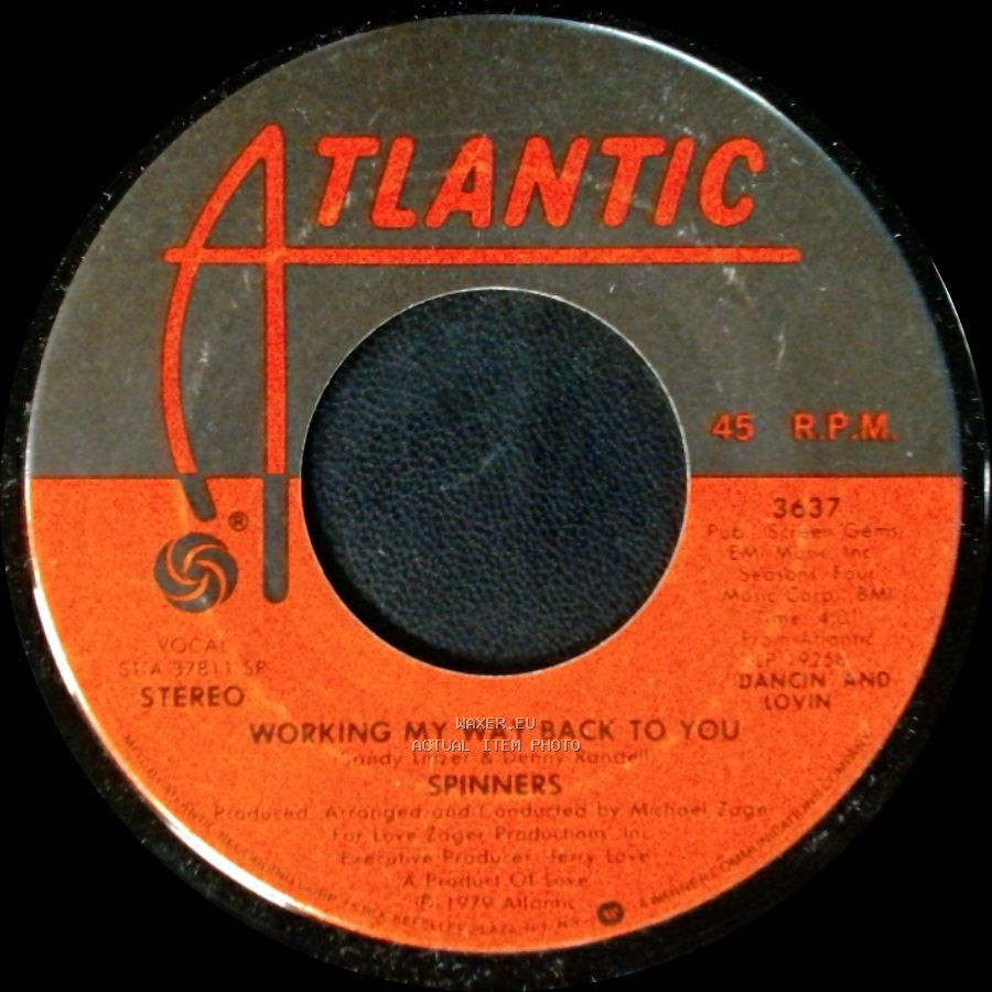 Spinners - Working My Way Back To You / Disco Ride side A