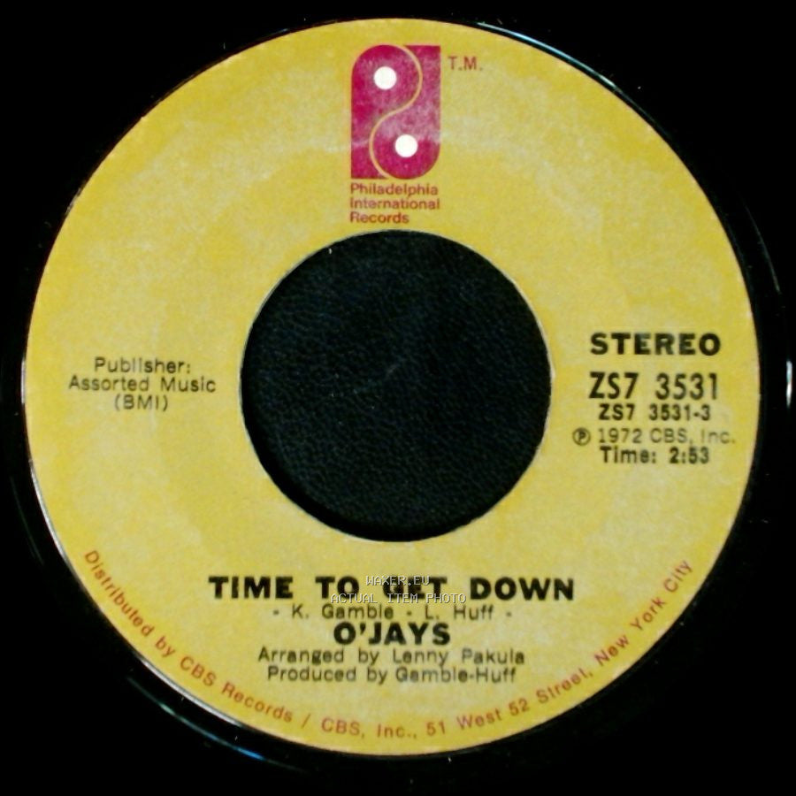 O'jays - Shiftless, Shady, Jealous Kind Of People / Time To Get Down side B