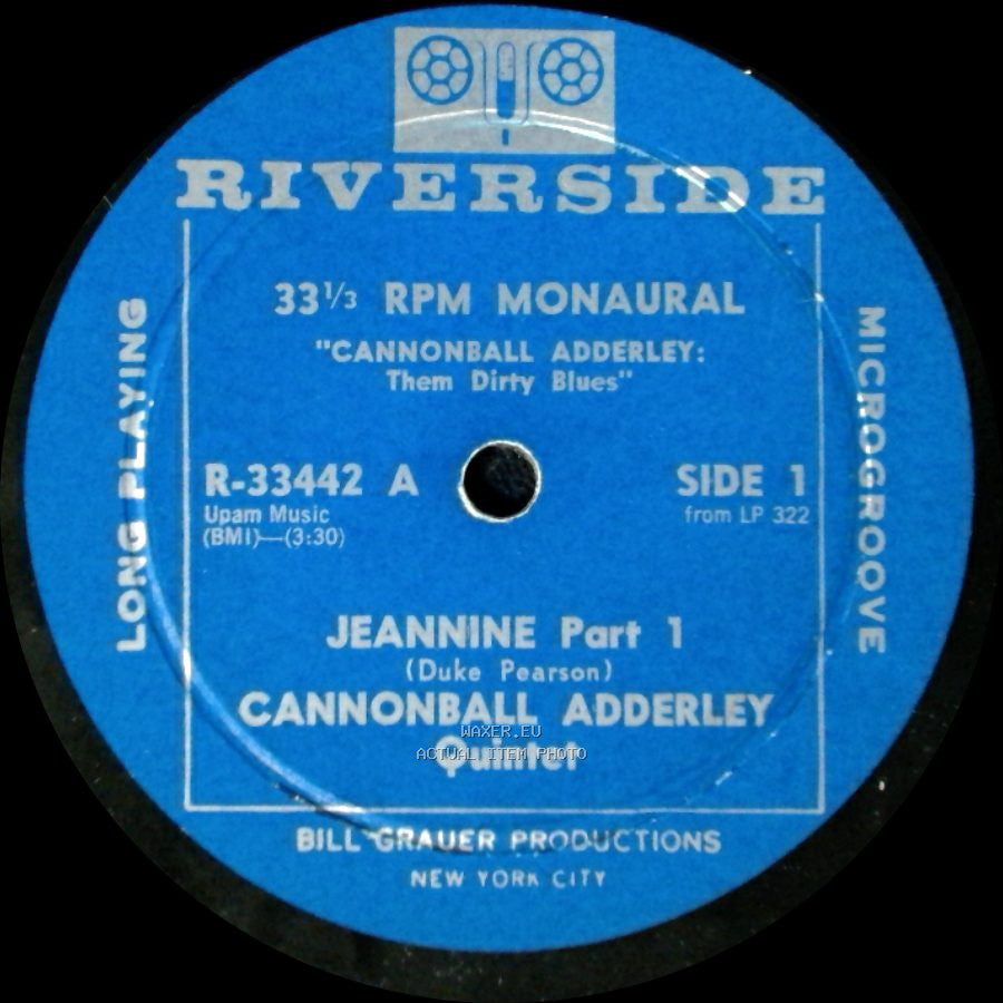 Cannonball Adderley Quintet - Jeannine Part 1 / Jeannine Part 2 side A