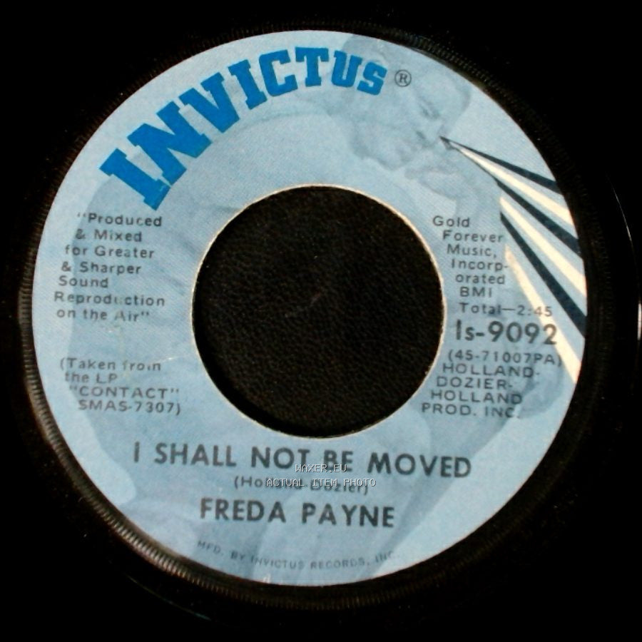 Freda Payne - Bring The Boys Home / I Shall Not Be Moved side B