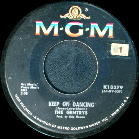 The Gentrys - Keep On Dancing / Make Up Your Mind side A