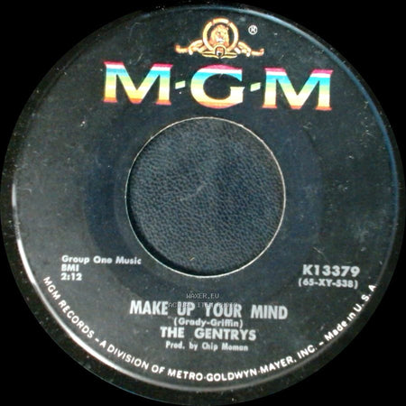 The Gentrys - Keep On Dancing / Make Up Your Mind side B