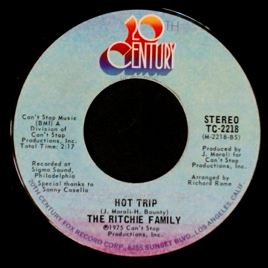 The Ritchie Family - Brazil / Hot Trip side B