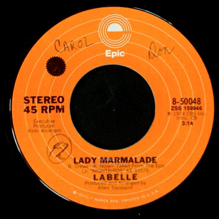 Labelle - Lady Marmalade / Space Children side A
