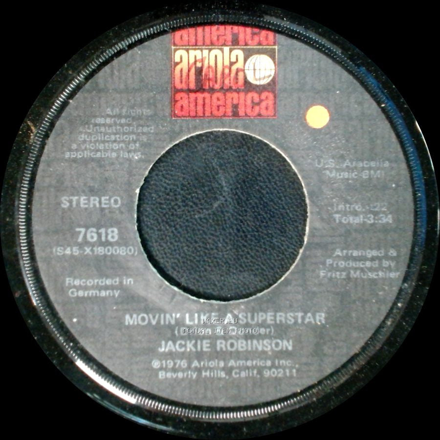 Jackie Robinson - Let Me Be / Movin' Like A Superstar side B