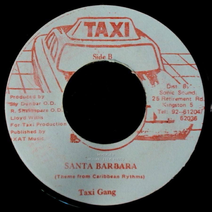 Taxi Gang - Murder Mega Mix Delano Of Renaissance Mix / Santa Barbara (Theme From Caribbean Rythms) side B