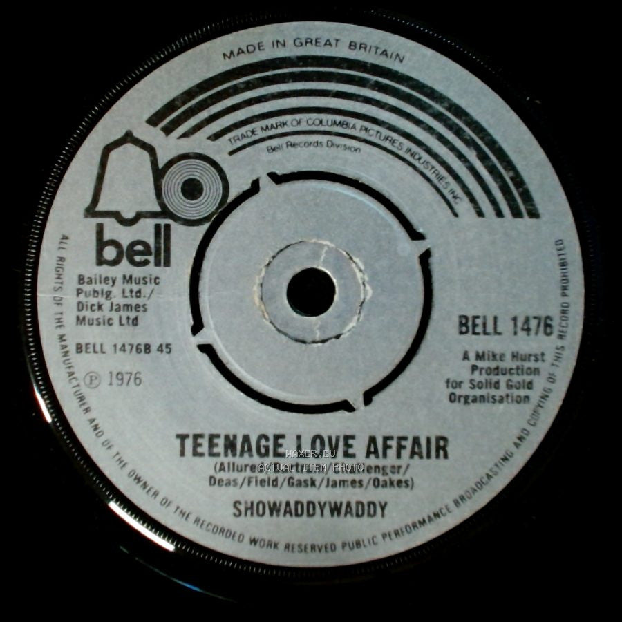 Showaddywaddy - Trocadero / Teenage Love Affair side B