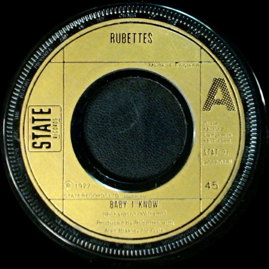 Rubettes - Dancing In The Rain / Baby I Know side B