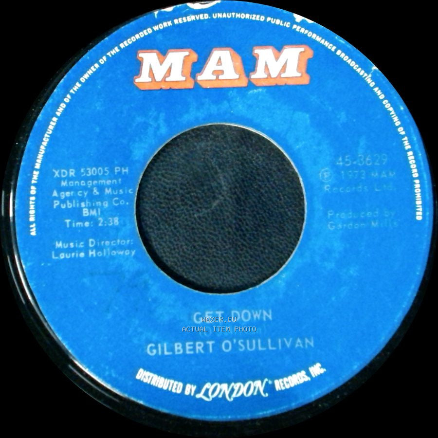 Gilbert O'sullivan - A Very Extraordinary Sort Of Girl / Get Down side B