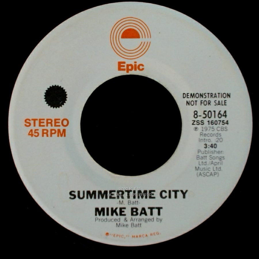 Mike Batt - Summertime City / Summertime City side A