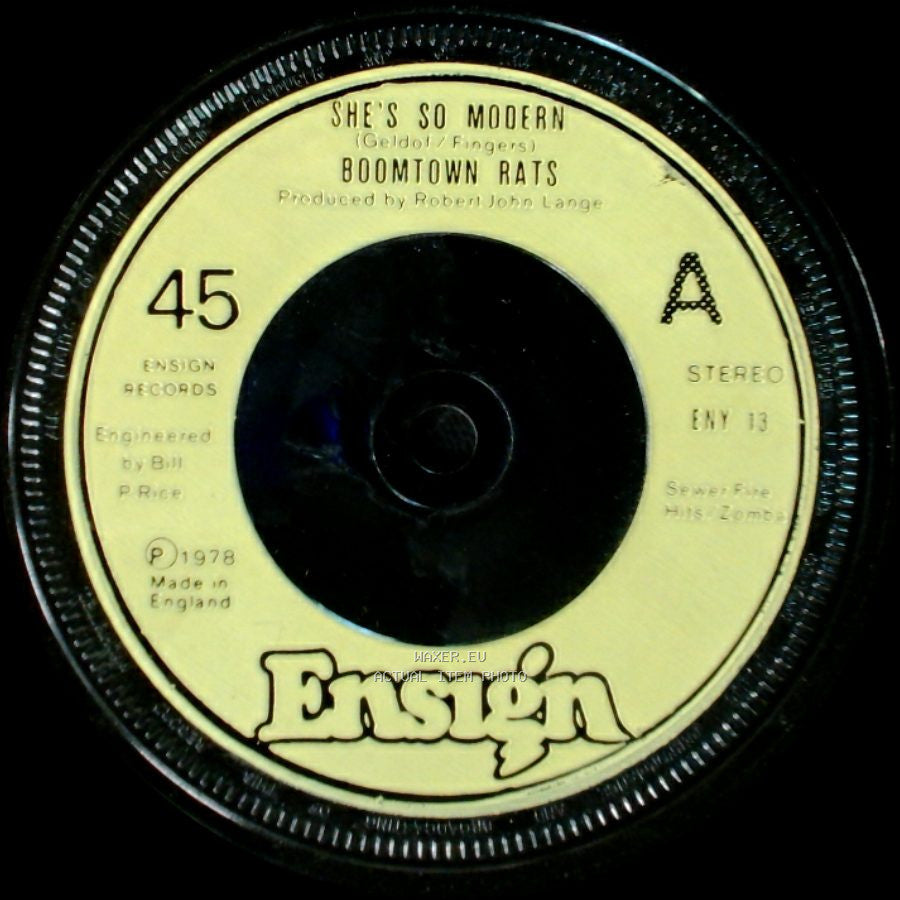 Boomtown Rats - She's So Modern / Lying Again side A