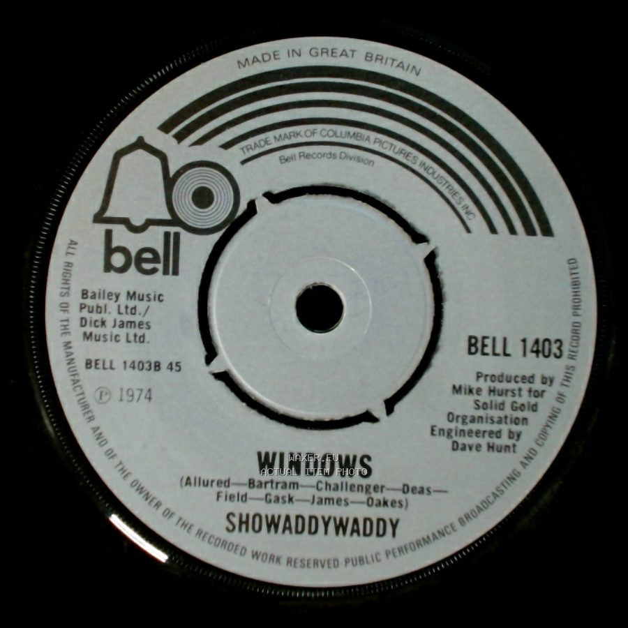 Showaddywaddy - Windows / Sweet Music side A