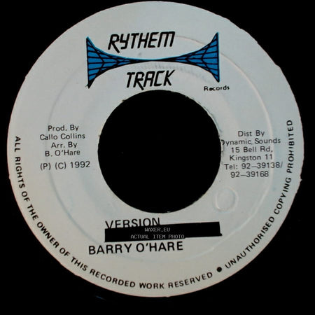 Barry O'hare / Garnet Silk - Version / Satisfaction side A