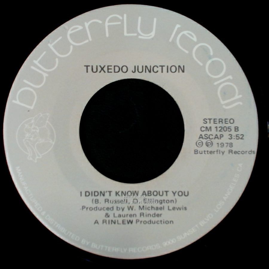 Tuxedo Junction - Chattanooga Choo Choo / I Didn't Know About You side B