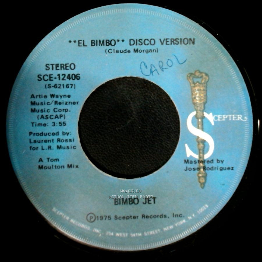 Bimbo Jet - El Bimbo / **El Bimbo** Disco Version side B