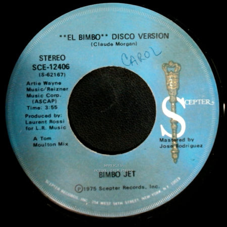 Bimbo Jet - El Bimbo / **El Bimbo** Disco Version side B