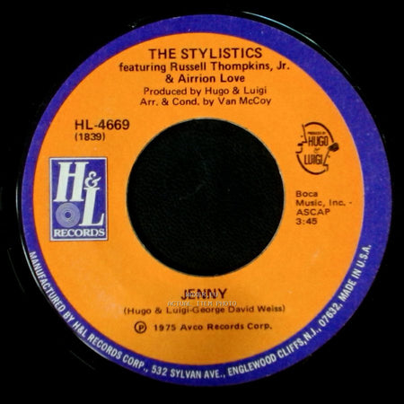The Stylistics Featuring Russell Thompkins, Jr. & Airrion Love / The Stylistics - Jenny / Can't Help Falling In Love side A