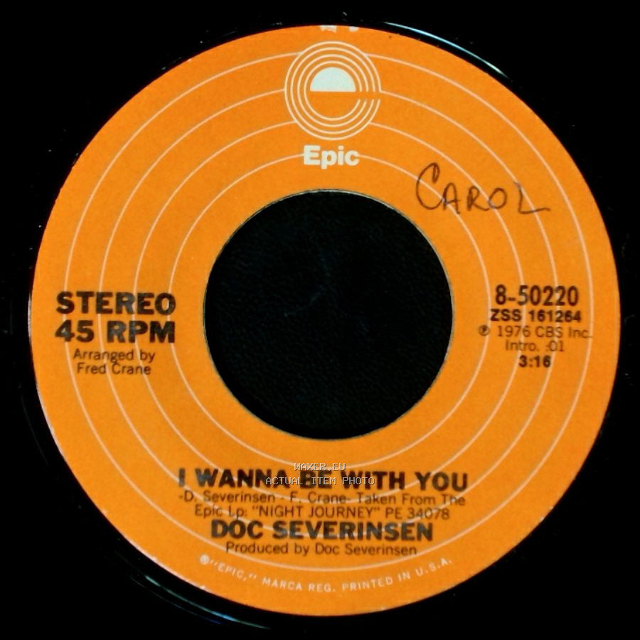 Doc Severinsen - I Wanna Be With You / The World's Gone Home side A