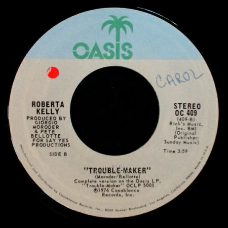 Roberta Kelly - Love Power / Trouble-Maker side B