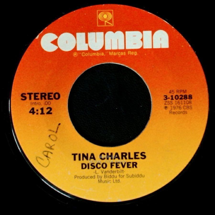 Tina Charles - Disco Fever / I Love To Love (But My Baby Loves To Dance) side A
