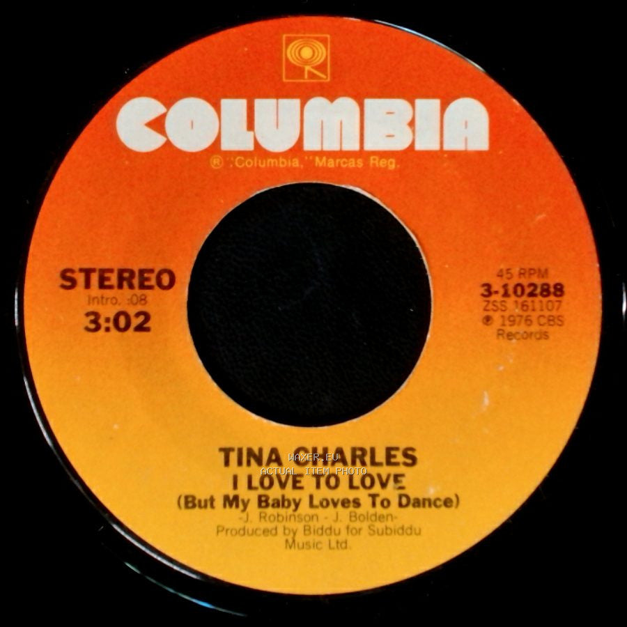 Tina Charles - Disco Fever / I Love To Love (But My Baby Loves To Dance) side B