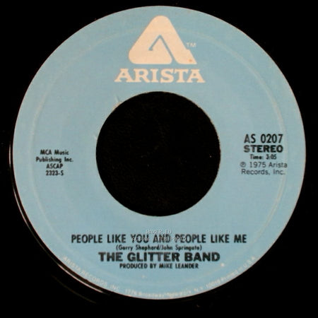 The Glitter Band - Makes You Blind / People Like You And People Like Me side B