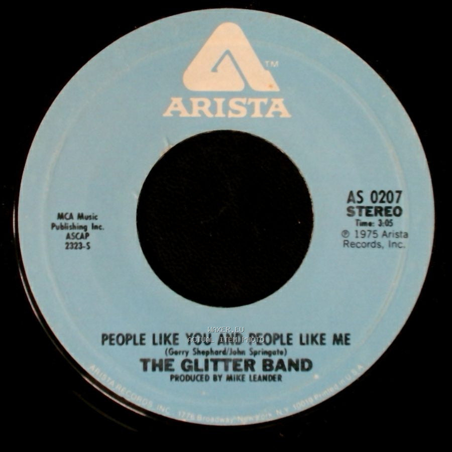 The Glitter Band - Makes You Blind / People Like You And People Like Me side B