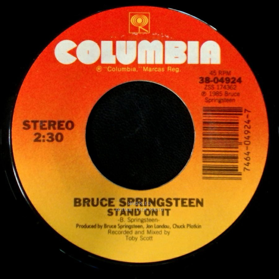 Bruce Springsteen - Stand On It / Glory Days side A