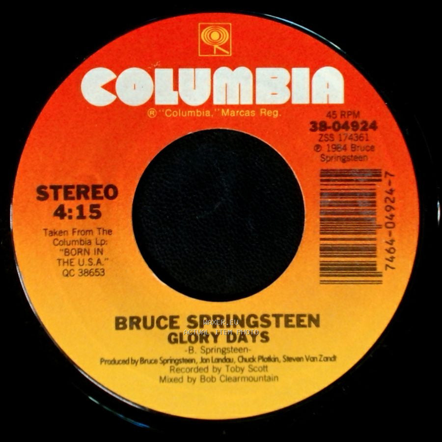 Bruce Springsteen - Stand On It / Glory Days side B
