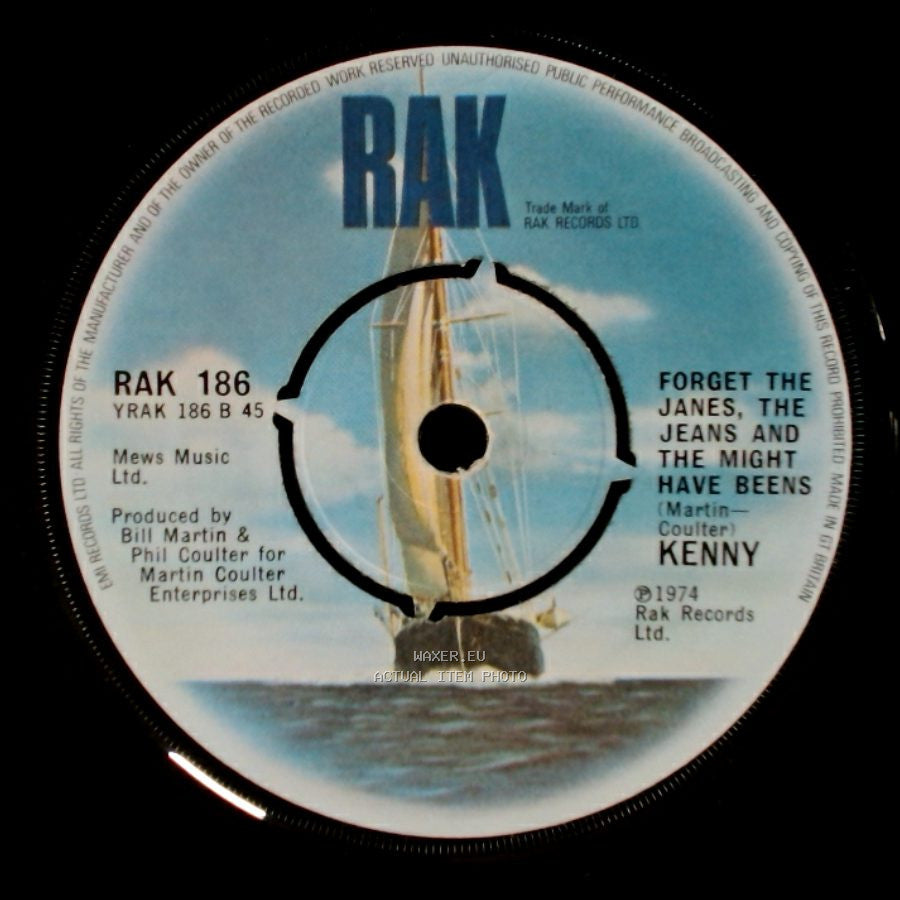 Kenny - Forget The Janes, The Jeans And The Might Have Beens / The Bump side A